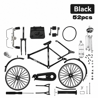 52pcs Retro Bicycle Model Set